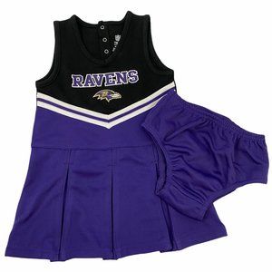 Baltimore Ravens NFL Cheerleader Dress Set 4T